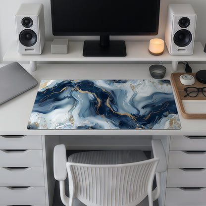 Blue and White Marble