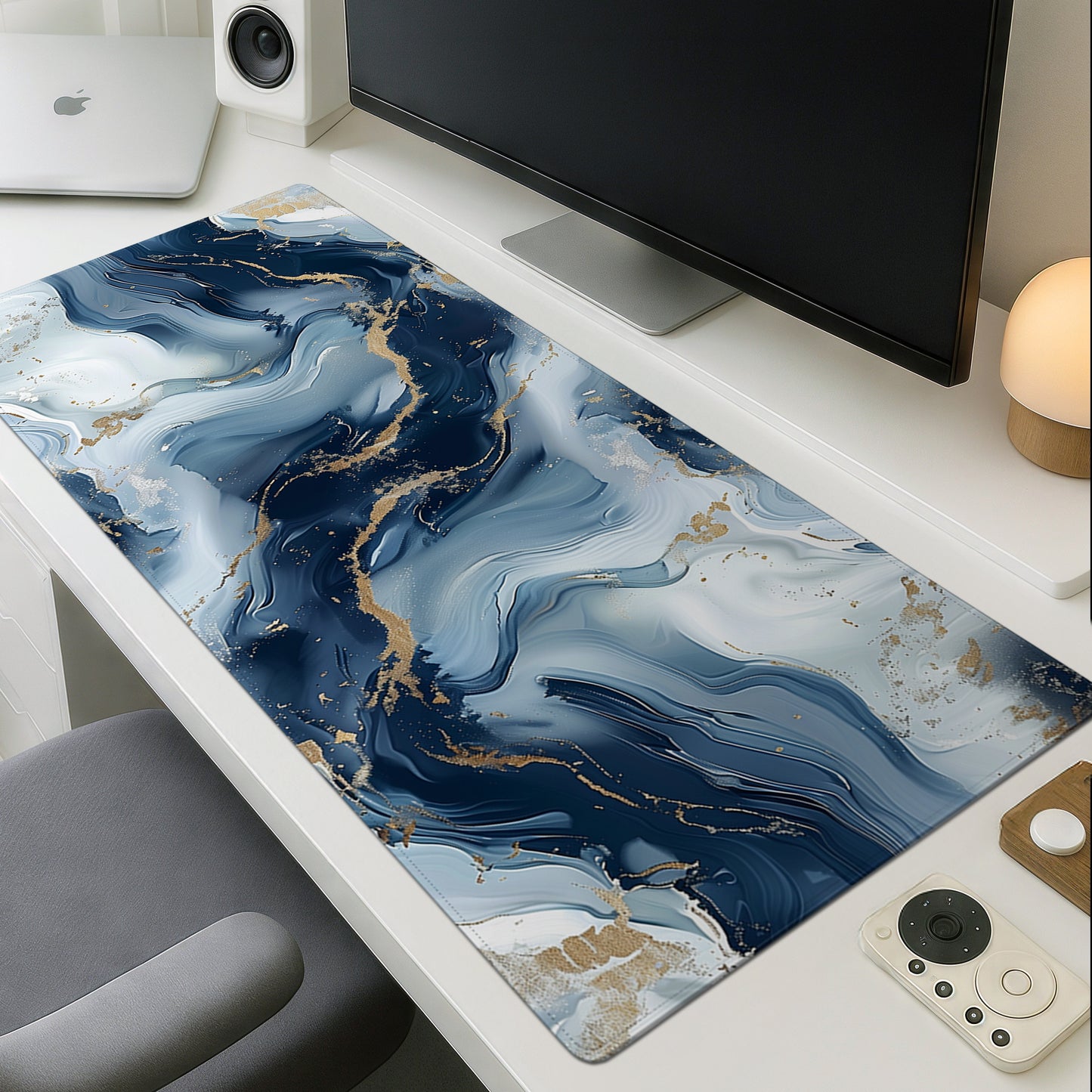Blue and White Marble