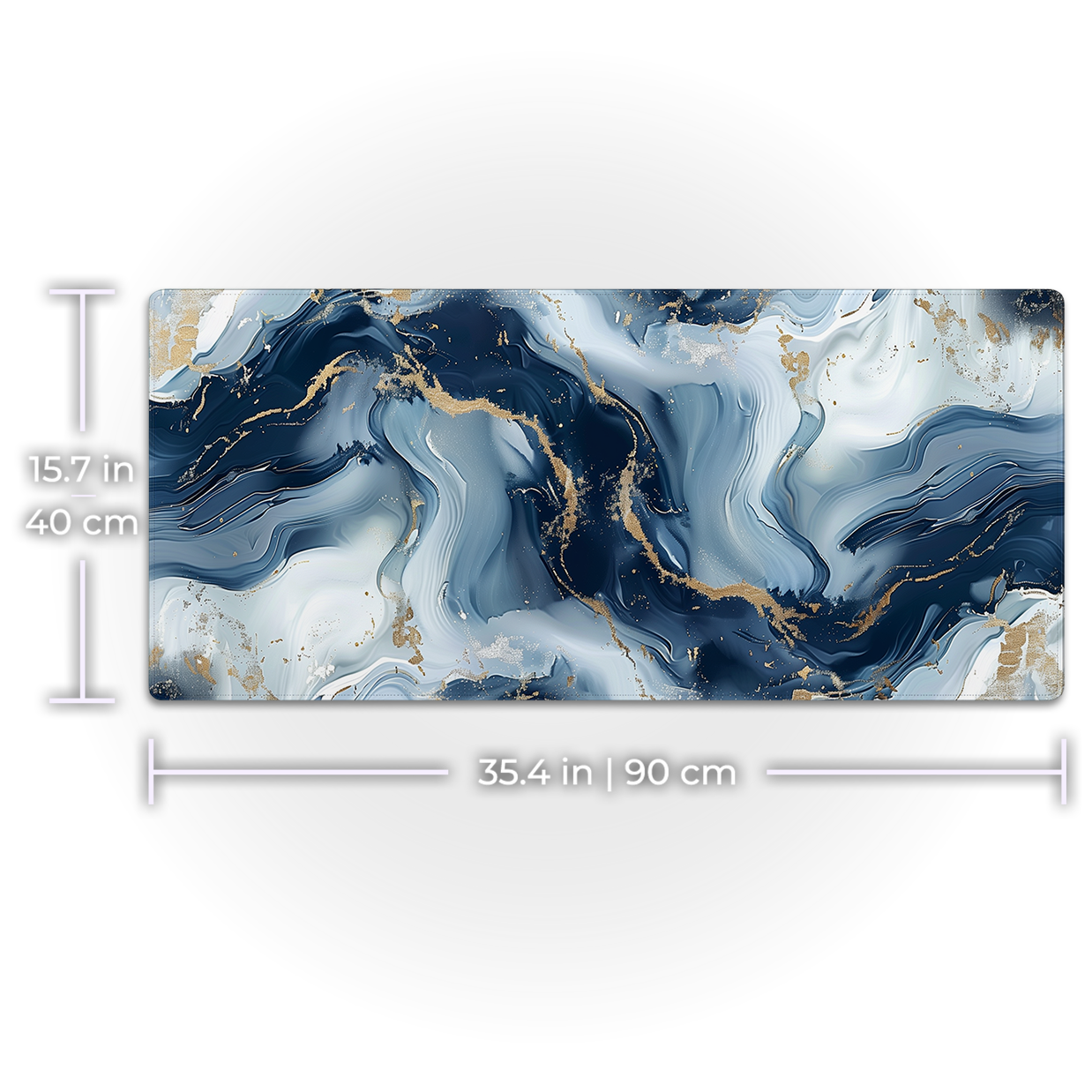 Blue and White Marble