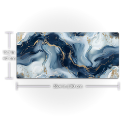 Blue and White Marble