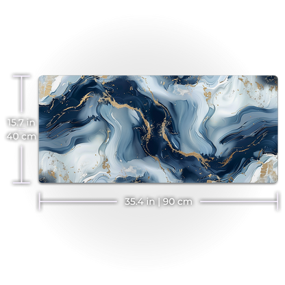 Blue and White Marble
