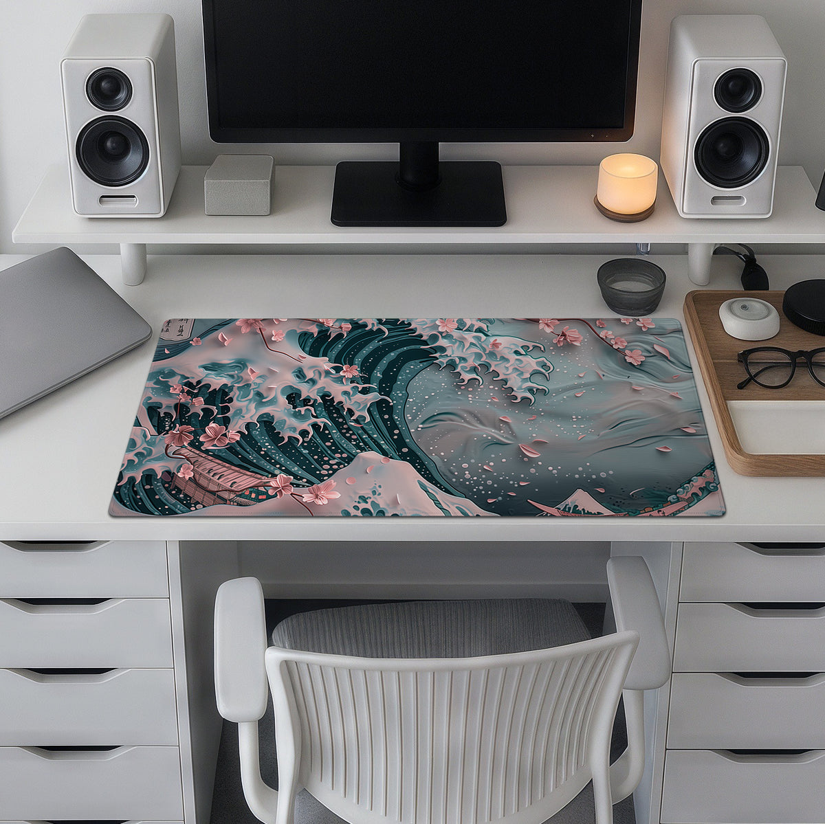 Sakura Wave Desk Mat — Pre-Order