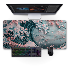 Sakura Wave Desk Mat