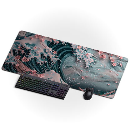 Sakura Wave Desk Mat — Pre-Order