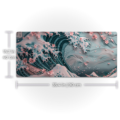 Sakura Wave Desk Mat — Pre-Order