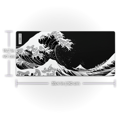 The Great Wave: Black & White