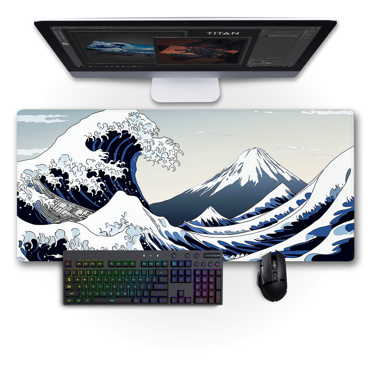The Great Wave: Pastel Color