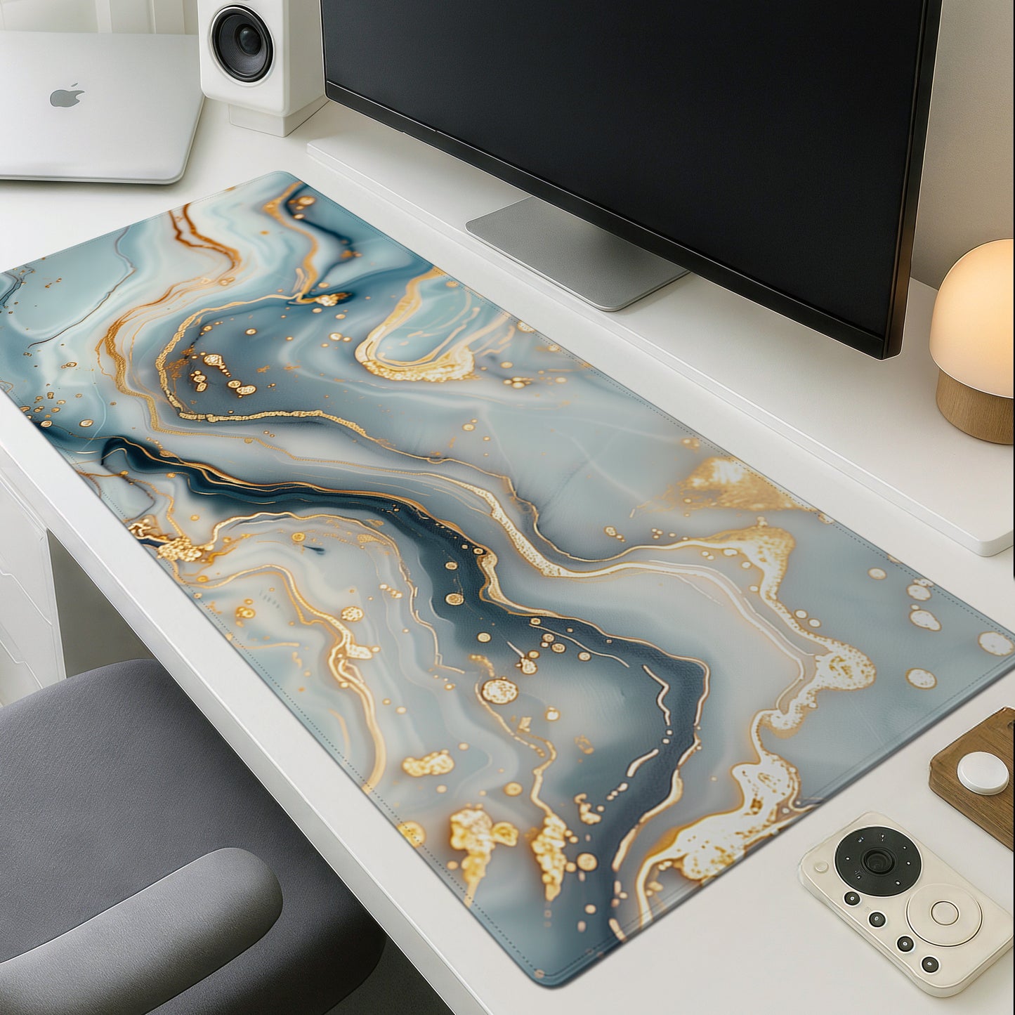 White and Gold Marble
