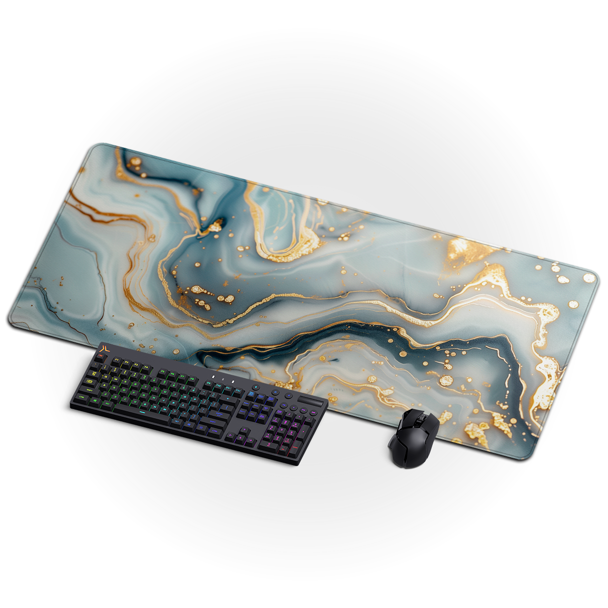 White and Gold Marble