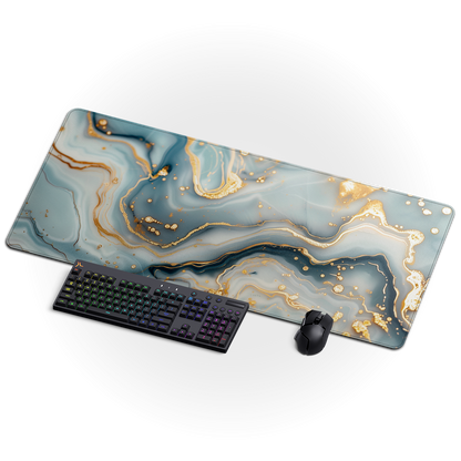 White and Gold Marble
