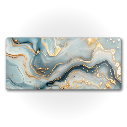 White and Gold Marble