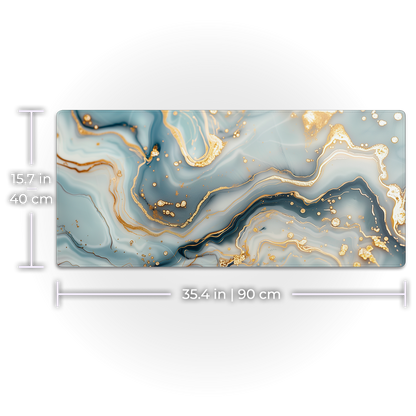 White and Gold Marble